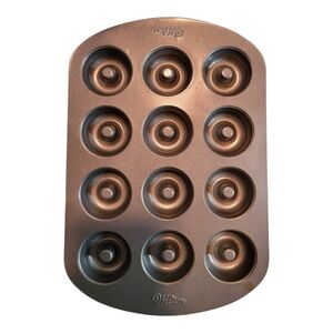 Wilton Donut Pan 12‎ Cavity Nonstick Mini Donut Baking Pan